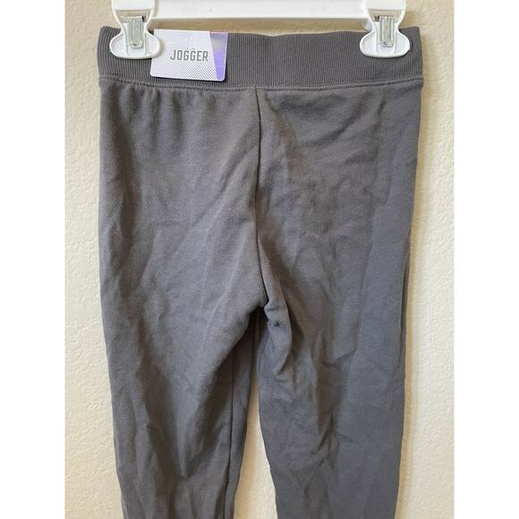 Justice Rose Gold New York Foil Graphics Mid Rise Full Length Joggers Size 6/7 - Picture 6 of 8